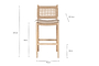 Aamani Mango Wood & Cord Counter Chair - Natural-nkuku