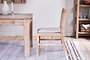 Aamani Mango Wood & Cord Dining Chair - Natural-nkuku
