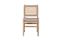 Aamani Mango Wood & Cord Dining Chair - Natural-nkuku