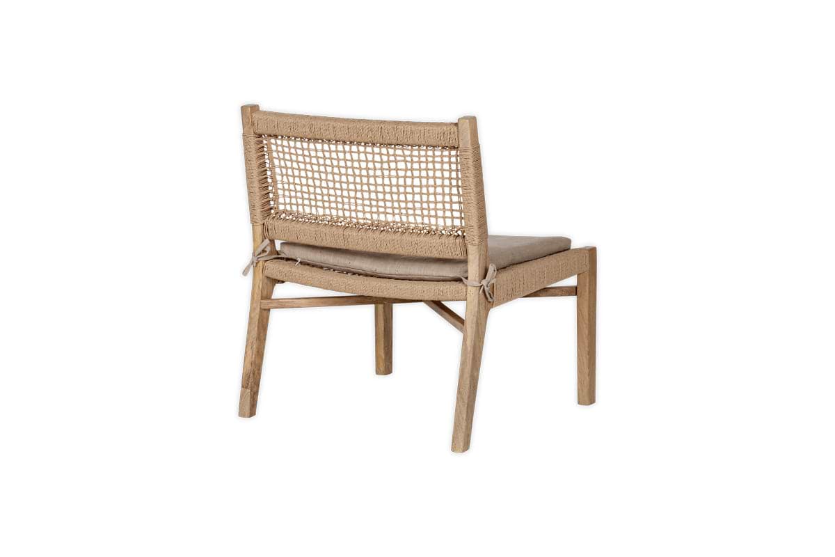 Aamani Mango Wood & Cord Occasional Chair - Natural-nkuku