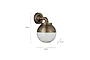 Abeo Outdoor Wall Lamp - Antique Brass-nkuku