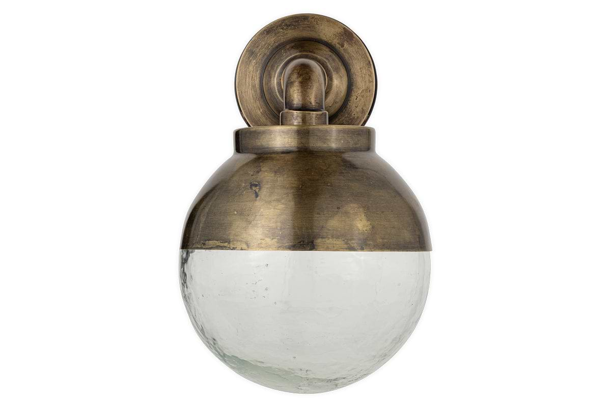 Abeo Outdoor Wall Lamp - Antique Brass-nkuku