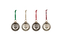 Abitha Baubles - Antique Gold & Grey - (Set of 4)-nkuku