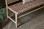 Adembi Woven Leather Bench