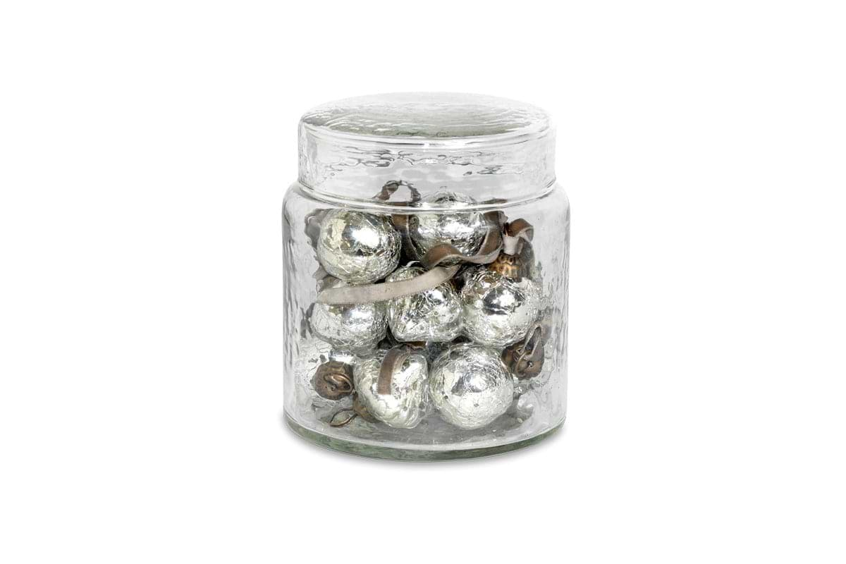 Adisa Bauble Jar - Antique Silver (Set of 16)-nkuku