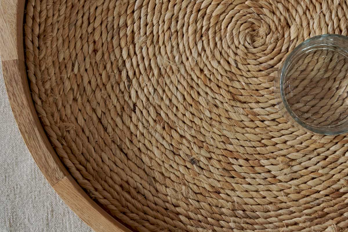 Akila Mango Wood Tray - Natural-nkuku