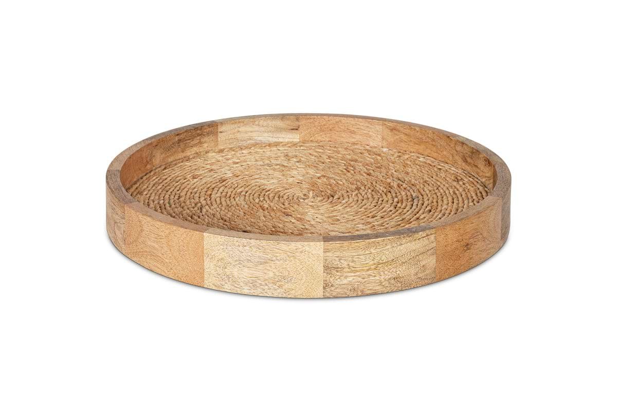 Akila Mango Wood Tray - Natural-nkuku