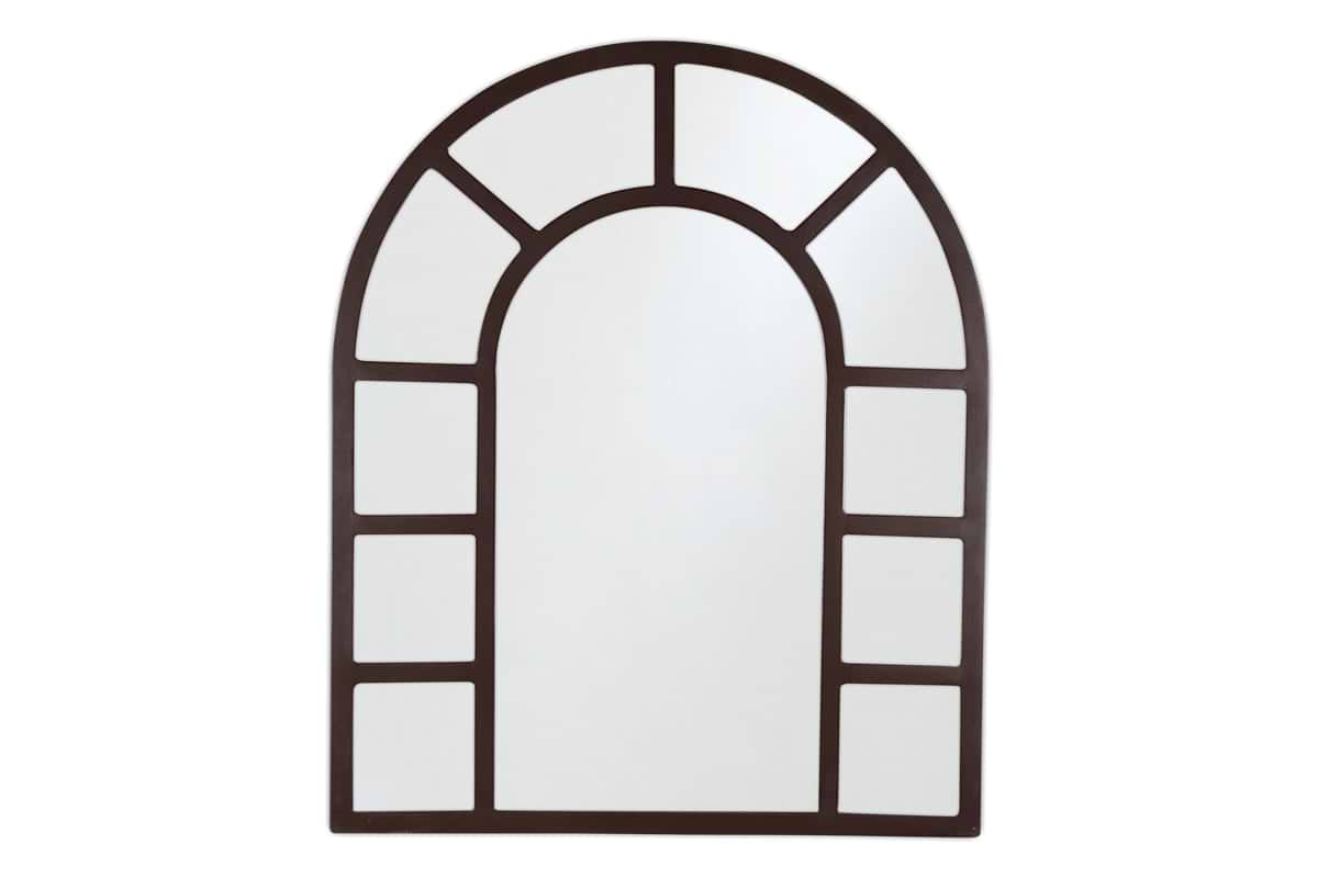 Amaga Arched Outdoor Mirror - Antique Black-nkuku