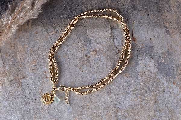 Amale Anklet - Gold-nkuku