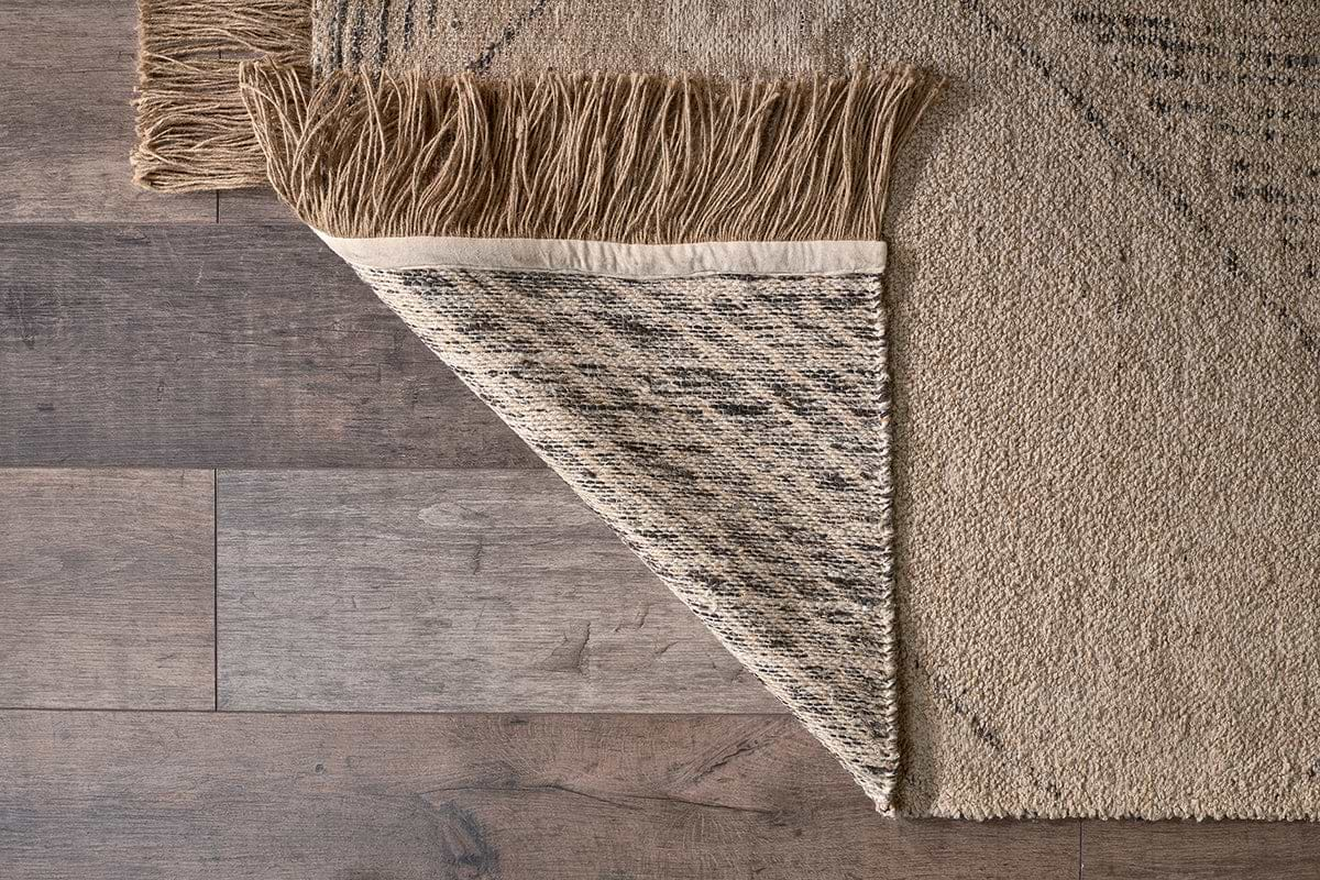 Anaisha Cotton & Jute Rug - Natural & Grey-nkuku