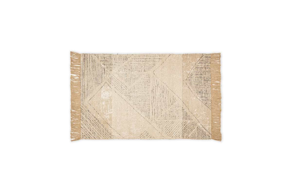 Anaisha Cotton & Jute Rug - Natural & Grey-nkuku