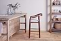 Anbu Acacia Upholstered Counter Chair - Washed Walnut-nkuku