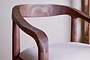 Anbu Acacia Upholstered Counter Chair - Washed Walnut-nkuku