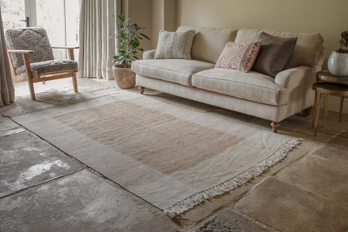 Andro Jute & Cotton Rug - Natural-nkuku