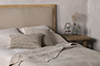 Anesha Upholstered Linen Headboard - Natural - Super King-nkuku