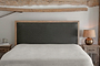 Anesha Upholstered Linen Headboard - Olive Green - King-nkuku