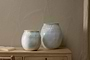 Anjuna Reactive Glaze Ceramic Vase - Off White-nkuku