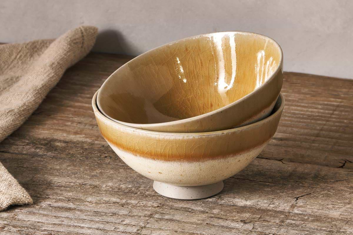 Arici Bowls - Sand (Set of 2)-nkuku