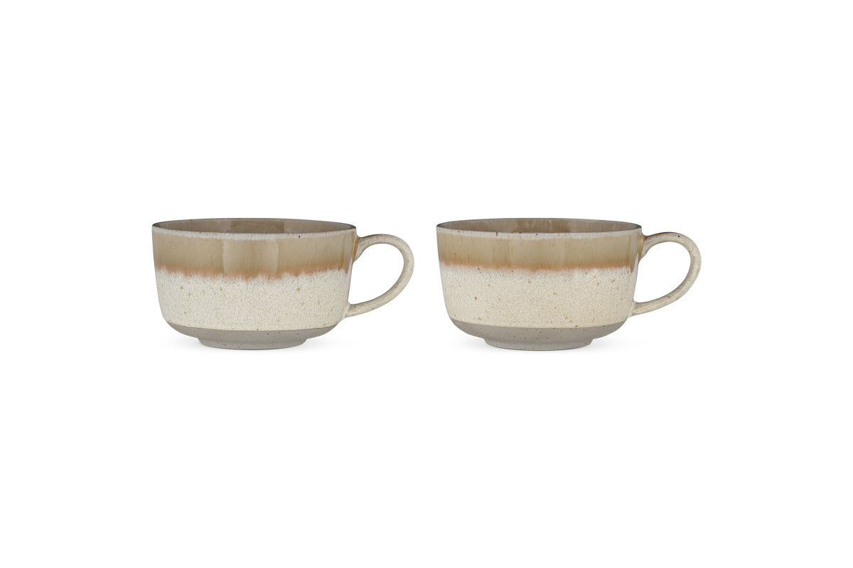 Arici Mugs - Sand - Large (Set of 2)-nkuku