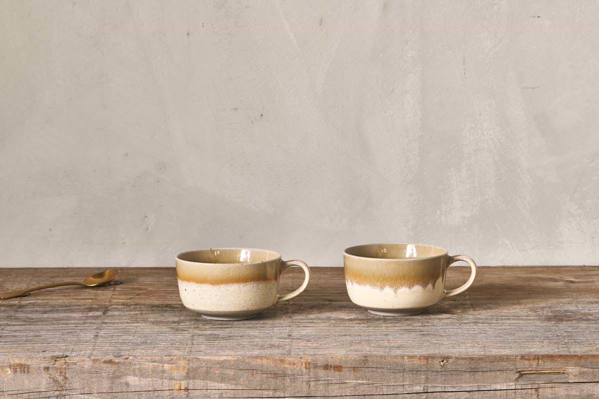 Arici Mugs - Sand - Small (Set of 2)-nkuku