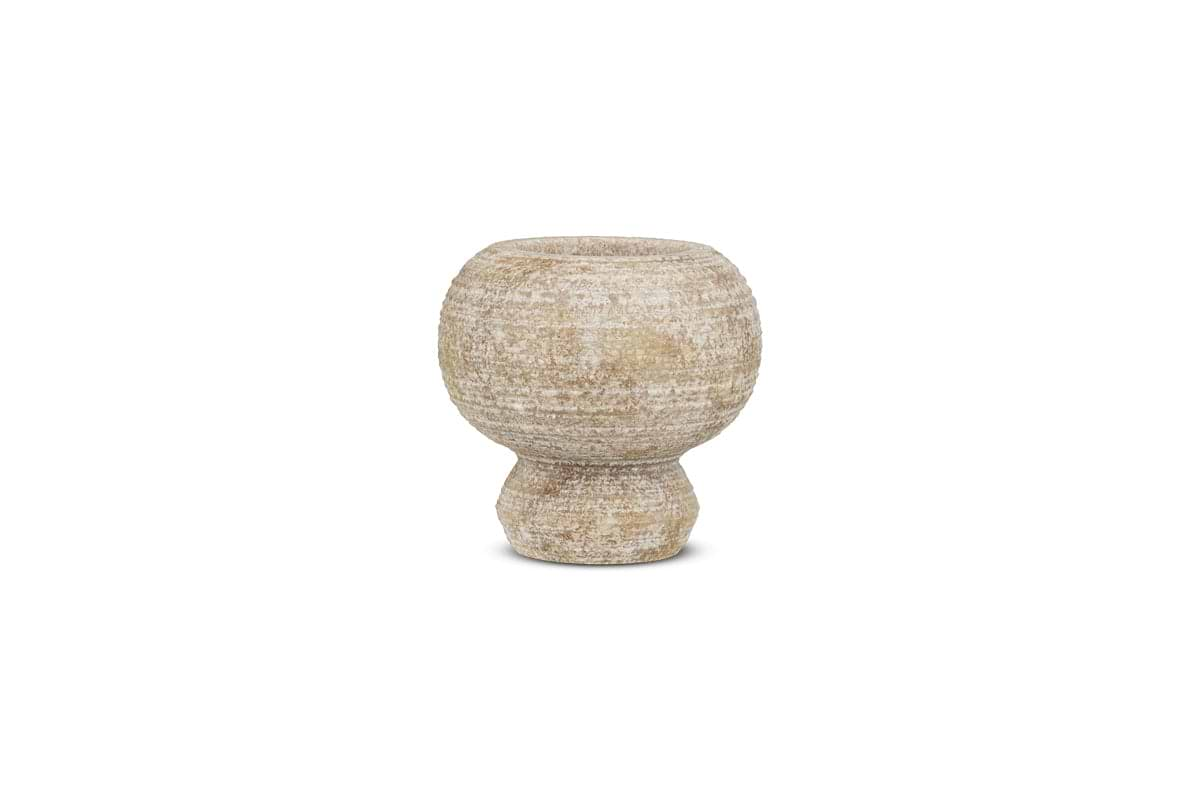 Asana Marble Tealight Holder - Grey-nkuku