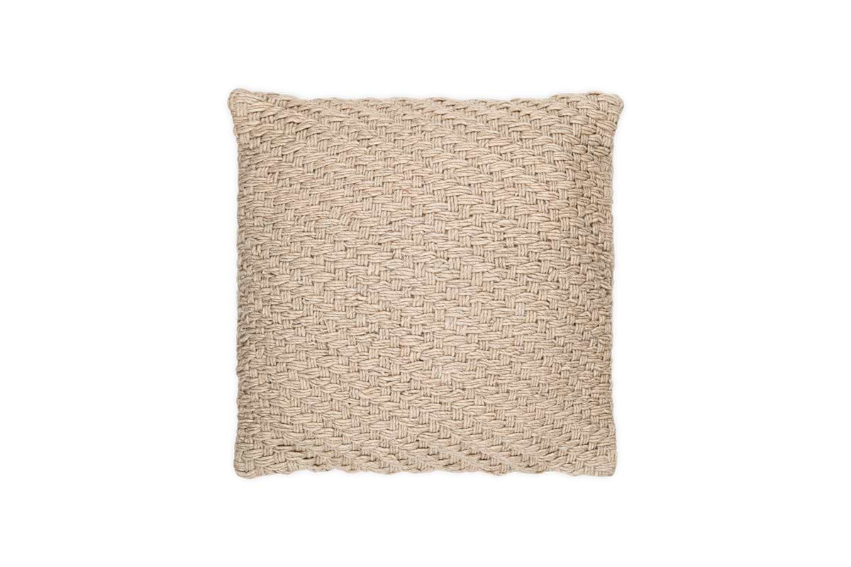 Atifa Cotton & Wool Cushion Cover - Natural-nkuku