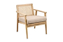 Atri Mango Wood & Cane Occasional Chair- nkuku