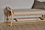 Avanthi Upholstered Sleigh Bench - Natural-nkuku