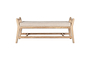 Avanthi Upholstered Sleigh Bench - Natural-nkuku