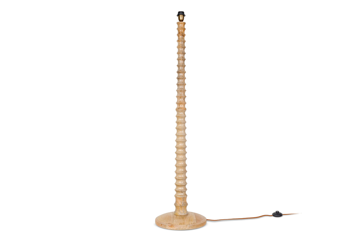 Avisa Mango Wood Floor Lamp-nkuku