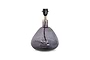 Baba Recycled Glass Table Lamp - Smoke - Small Wide