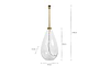 Baba Recycled Glass Floor Lamp - Clear