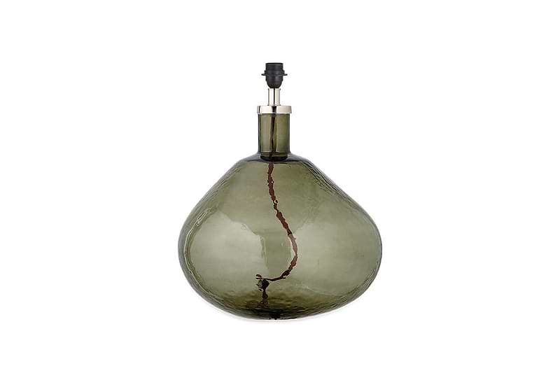 Baba Recycled Glass Lamp - Green - Large Wide