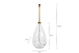 Baba Recycled Glass Floor Lamp - Clear-nkuku