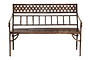 Bahula Decorative Iron Bench-nkuku