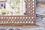 Bahula Decorative Outdoor Mirror - Rust-nkuku
