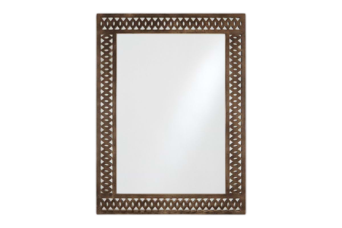 Bahula Decorative Outdoor Mirror - Rust-nkuku