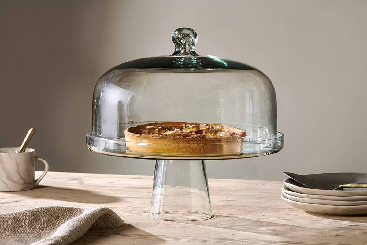 Banjara Glass Dome Cake Stand-nkuku