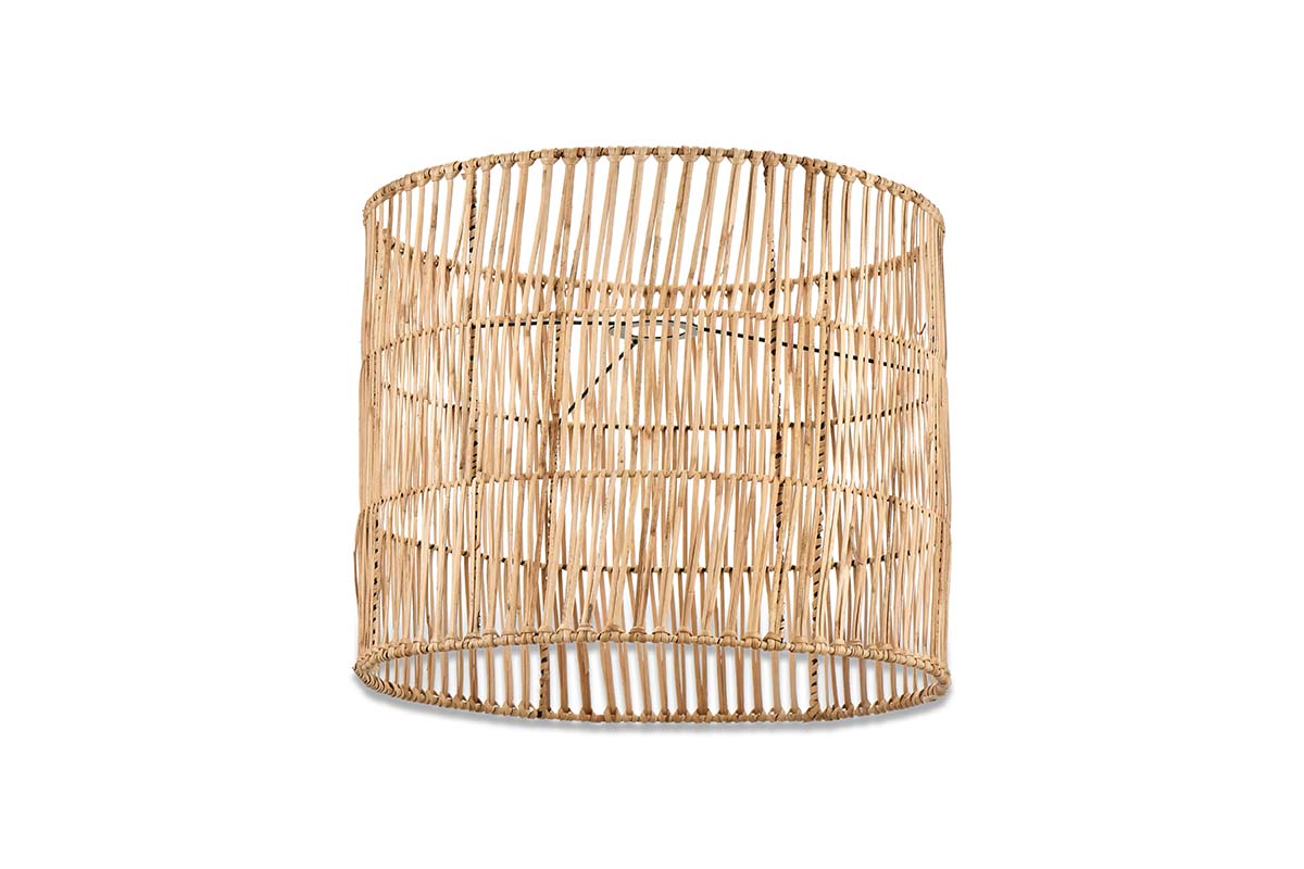 Banso Wicker Lampshade - Natural - Large-nkuku