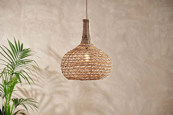 Beru Rattan Lampshade - Conical - Large-nkuku