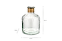 Chara Hammered Bottle - Lines - Small