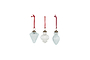 Calida Baubles - Clear Crackle (Set of 3)