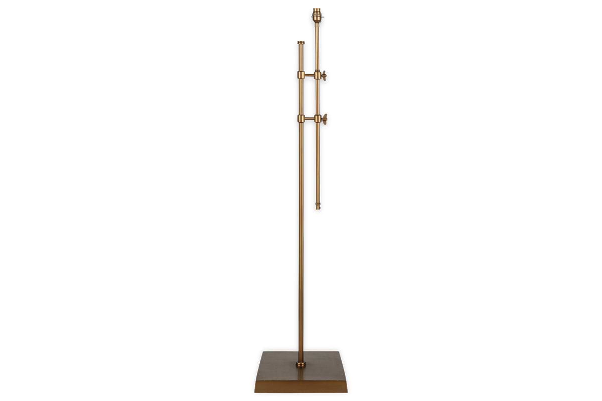 Chintala Iron Floor Lamp - Antique Brass