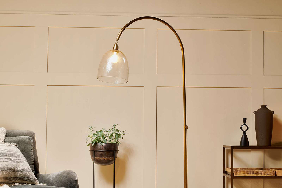 Cachi Arch Marble Floor Lamp-nkuku