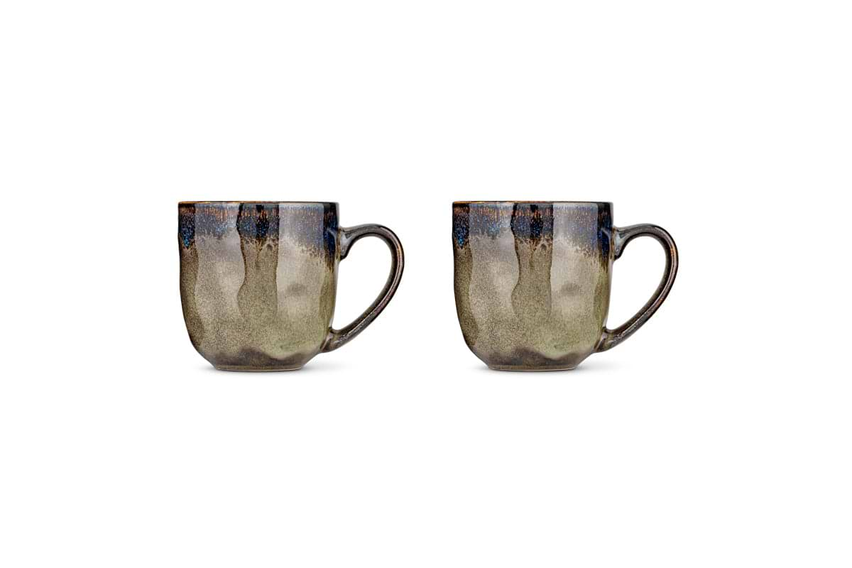 Cali Mugs - Earth Blue (Set of 2)-nkuku