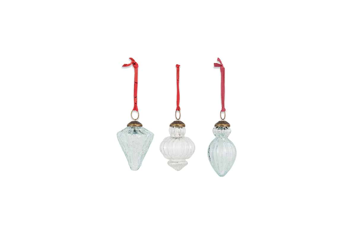 Calida Baubles - Clear Crackle (Set of 3)-nkuku