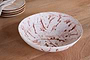 Canela Splatter Serving Bowl- Dusty Terracotta-nkuku