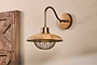 Chakai Mango Wood Wall Lamp - Natural & Antique Brass-nkuku