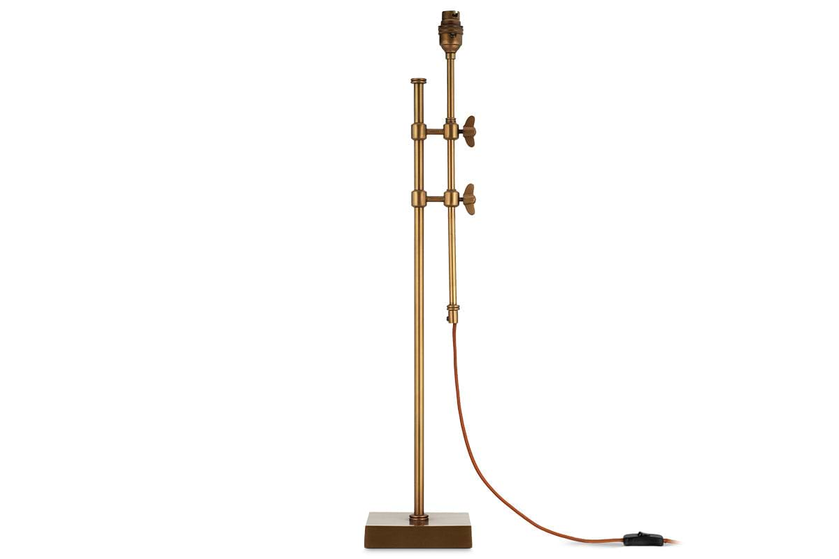 Chintala Iron Table Lamp - Antique Brass-nkuku