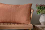 Deuli Linen Cushion Cover - Rust